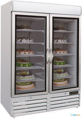 Vrieskast | 2 Glasdeuren | 1079 L | Combisteel | 7450.0167 1
