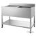 Dubbele Spoeltafel met Bodemschap | 240x70cm | Midden | 7452.0460 1