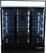 Koelkast 3 Glasdeuren Zwart Fcu-1200 Bl, CombiSteel 7455.2115 7