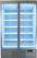 Display koelkast | 2 glasdeuren | 1000 L | zilver | Combisteel | 7455.2200 4