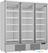 Display koelkast | 3 Glasdeuren | 1530 | zilver | Combisteel | 7455.2205 1