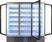 Display koelkast | 3 Glasdeuren | 1530 | zilver | Combisteel | 7455.2205 5