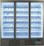 Display koelkast | 3 Glasdeuren | 1530 | zilver | Combisteel | 7455.2205 12