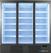 Display koelkast | 3 Glasdeuren | 1530 | zilver | Combisteel | 7455.2205 12