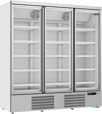 Display vrieskast | 3 Glasdeuren | 1450 L | Zilver | Combisteel | 7455.2220 1