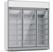 Supermarkt Glasdeurvriezer, 1530 Liter, 3 Glasdeuren, Wit, Lichtbak - CombiSteel 7455.2430 1