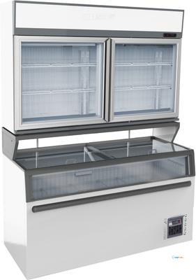 Combisteel Wandvrieskast Wit | 2 Glasdeuren | 7455.2520 1