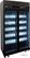CombiSteel KOELKAST 2 GLASDEUREN ZWART - 7455.3150 3