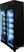 CombiSteel KOELKAST 2 GLASDEUREN ZWART - 7455.3150 7