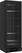 VRIESKAST 1 GLASDEUR ZWART 382L - Combisteel 7464.0064 1