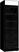 Displaykoelkast, 382 liter, ALL BLACK, Reclame-lichtbak, 1 glasdeur, Combisteel 7464.0090 1
