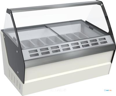 Schepijsvitrine Hawai | 16 x 5 liter | Plus opslagruimte | Combisteel | 7472.0115 1