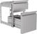 Ladenset | 2 lades (1/3)+(2/3) | Pro Line | Soft closing | Combisteel 7489.0524 2