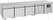 Koelwerkbank | 60cm hoog | 4 Deuren | Pro Line | Combisteel | 7489.5082 1