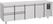 700 Koelwerkbank 2 Deuren 4 Laden, combisteel 7489.5535 1