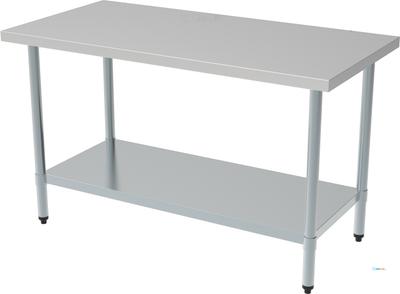 Demontabele RVS Werktafel | Bodemschap | Demontabel | 140cm| Combisteel | 7490.0040 1