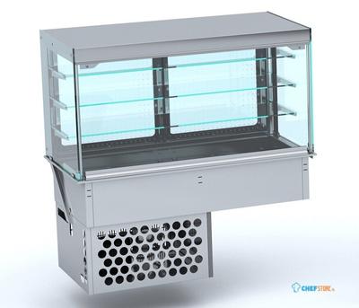 Drop-In Koelvitrine Recht - Gesloten 5/1 GN, CombiSteel 7495.0130 1
