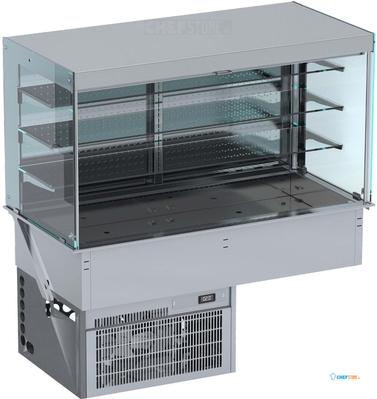Drop-In Wandmodel Koelvitrine Recht - Roll-Up 4/1GN, CombiSteel 7495.0170 1