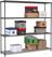 STELLING 4 LEVELS 1800 ZWART DEMONTABEL - Combisteel 7530.0040 2