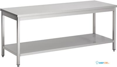 Werktafel | Bodemschap | 130cm breed | RVS | Combisteel | 7812.0011 1