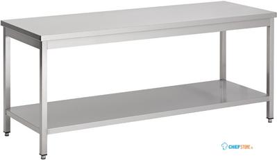 Werktafel | Bodemschap | 190cm breed | RVS | Combisteel | 7812.0021 1