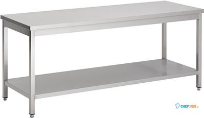 Werktafel | Bodemschap | 140cm breed | RVS | Combisteel | 7812.0047 1