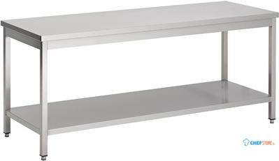 Werktafel | Bodemschap | 180cm breed | RVS | Combisteel | 7812.0048 1