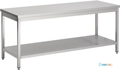 Werktafel | Bodemschap | 200cm breed | RVS | Combisteel | 7812.0050 1