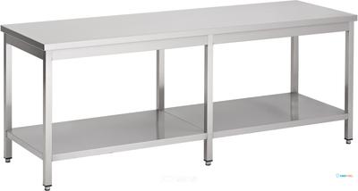 Werktafel | Bodemschap | 290cm breed | RVS | Combisteel | 7812.0057 1