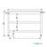 Werktafel met 2 schappen | 90cm breed | RVS | Combisteel | 7812.0289 2