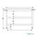 Werktafel met 2 schappen | 110cm breed | RVS | Combisteel | 7812.0301 2