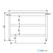Werktafel met 2 schappen | 140cm breed | RVS | Combisteel | 7812.0319 2