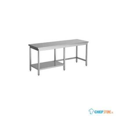 Werktafel met half Bodemschap | 100cm | RVS | Combisteel | 7812.0350 1
