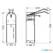 Combisteel RVS desinfectiepaal inclusief dispenser met elleboogbediening | 7812.1000 4