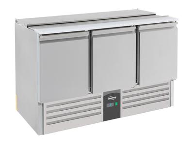 Gekoelde Saladette | 3 deuren | 4x 1/1GN | Deksel | Compact Line | Combisteel | 7950.0094 1