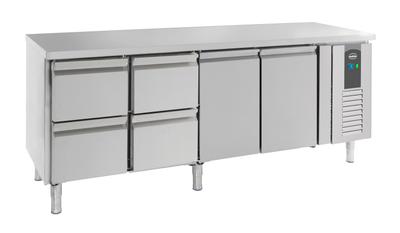 Koelwerkbank | 2 deuren & 4 laden | Standard Line | Geforceerd | Combisteel | 7950.0220 1