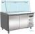 Koelwerkbank Saladette | Glasopstand Recht | 2 Deuren | 3x 1/1 + 3x 1/6 GN Bak | Combisteel | 7950.0422 1