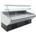 Diamond Statische Vitrinetoonbank met Opslag, Gebogen Glas - WITTE Voorkant - CMN25-S3 1