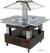 Diamond Eiland bain-marie warm buffet, gemotoriseerd koepel  4x GN 1/1-150 (Wengé hout) | CBM/4D-B1+KM 1