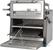 Diamond Houtskooloven-BBQ, GN 1/1 (60 Kg/h)/ - Hefbare deur/Roestvrij staal | CBQ-060/RX 1