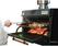 Diamond Houtskooloven-BBQ, GN 2/1 + GN1/1 (150 Kg/h)- Hefbare deur/Roestvrij staal | CBQ-120/RX 4