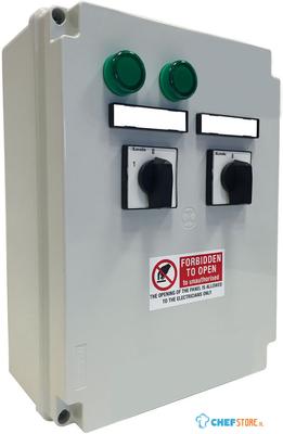 Diamond Electrisch bedieningspaneel, 2 snelheden + schakelaar TL | CF-MET/3T 1