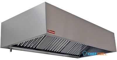 Diamond Muurdampkap 4 labyrintfiltres 500x500 mm | CGL2500/N