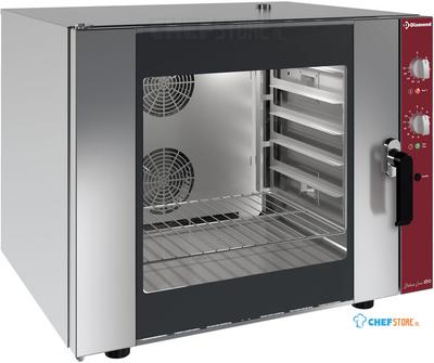 Elektrische Convectieoven 6x 600x400 Mm + Manuele Bevochtiger - Diamond CPE664-BG 1