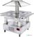 Diamond Eiland Buffet - Salad bar, gekoeld, gemotoriseerde koepel, 4x GN 1/1-150 (wit hout) | CSB/4D-A1-R2+KM 1