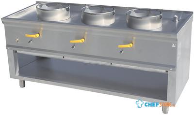 Diamond ASIA1-C3L Wok-fornuis 3 branders