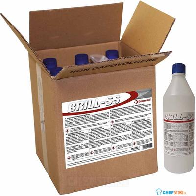 Diamond Afwerkingsproduct oppervlakte roestvrij staal - 1 FL. x 1 LT | BRILL-SS 1