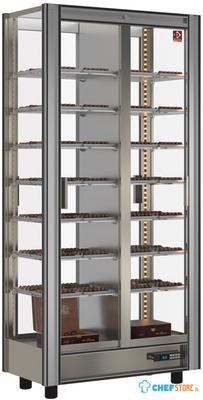 Gekoelde Chocolade Vitrine Lt. 530 - Doorgeef - Moduleerbaar - Diamond GCC-1/TR-R2 1