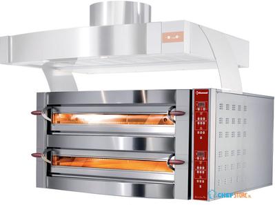 Elektrische Oven 2 Kamers 2X 6 Pizzas 350Mm | Diamond | GDX12/35-DP 1