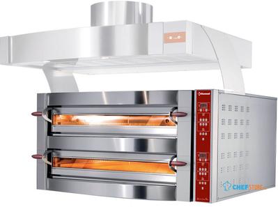 Elektrische Oven 2 Kamers 2X 6 Pizzas 350Mm | Diamond | GDX12/35-DP--230/3- 1
